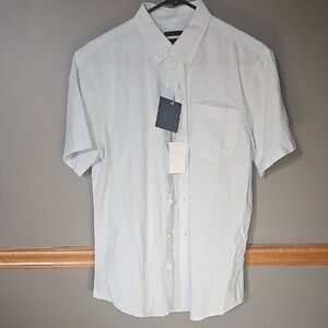 14th & Union Men's Light Gray Casual Button Down Shirt